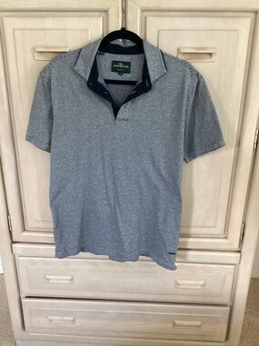 Rodd & Gunn Navy Heathered Stripe Polo